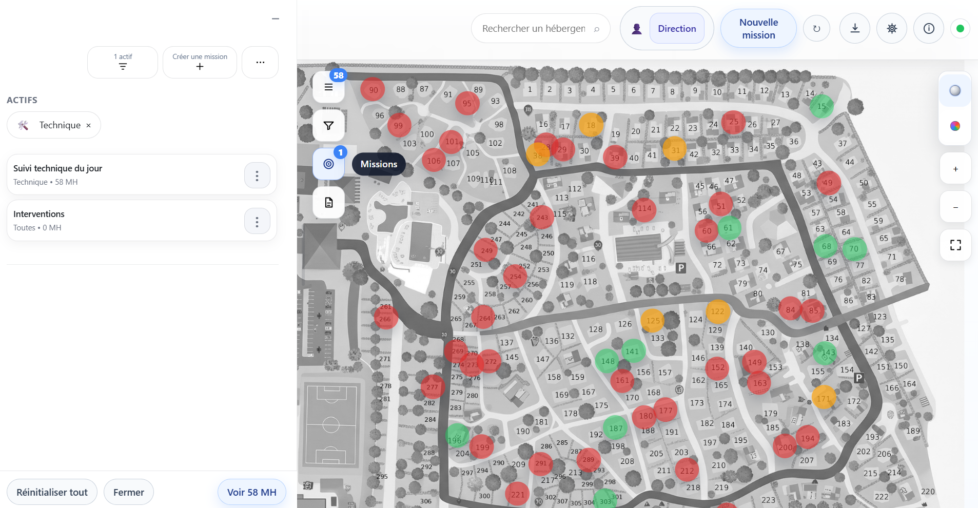 Pilotage des missions Marka en desktop